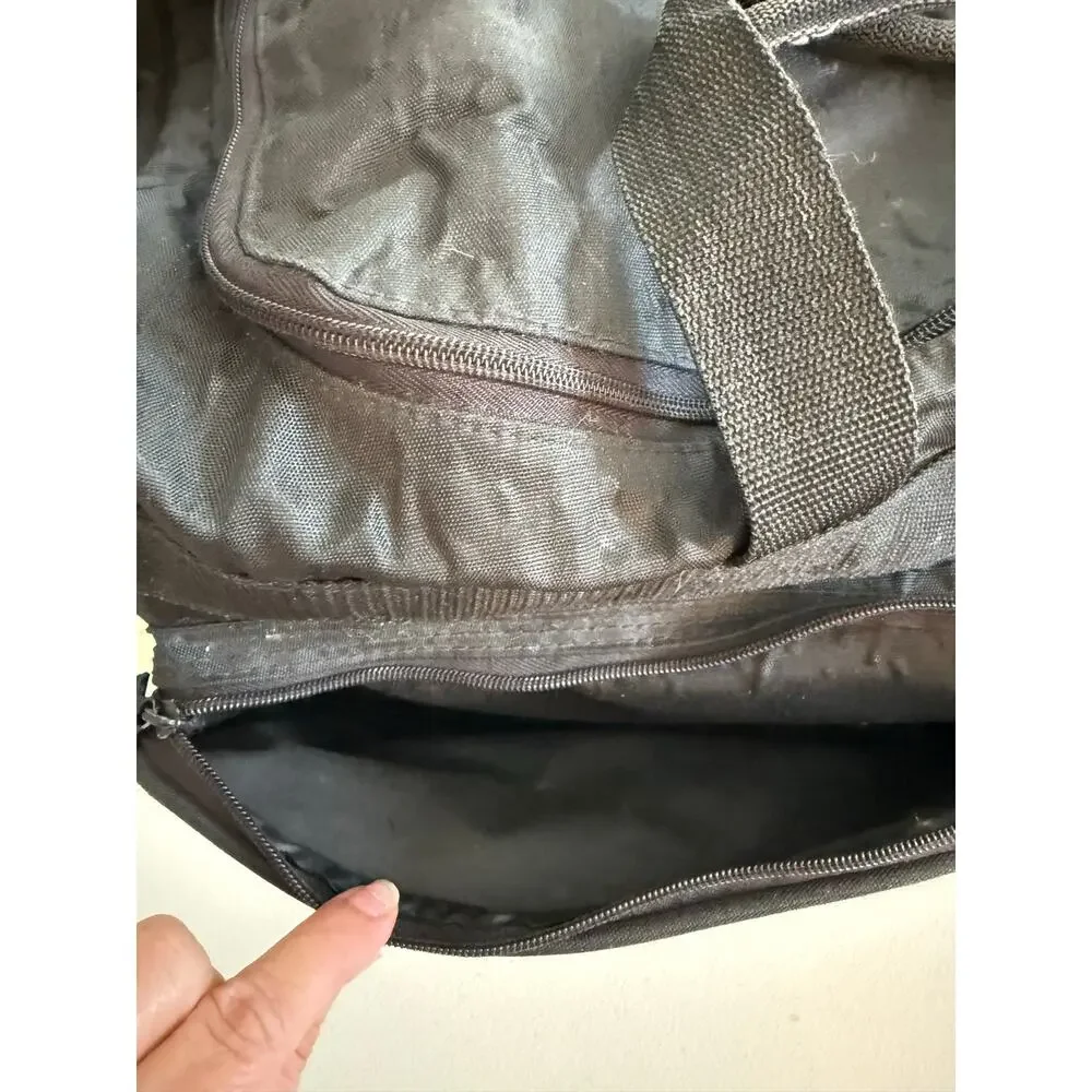 Vintage 90s TYR H20 Max Swim Fitness Duffle Bag Athlete Travel Gym Bag Black - Picture 6 of 16